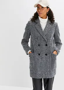 Korte coat in wollen look, bonprix