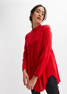 Lange blouse met knoopsluiting van viscose, bonprix