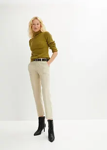 Twill broek met comfortband, bonprix