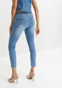 Slim fit jeans mid waist, cropped, bonprix