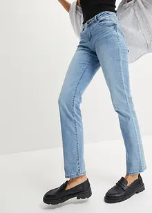 Stretch jeans mid waist, straight, bonprix