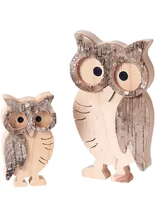 Ornament uil (2-dlg. set), bonprix