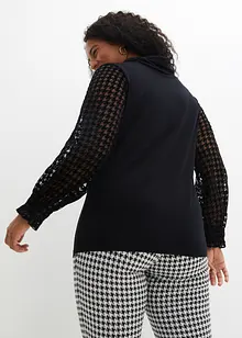 Longsleeve met mesh mouwen, bonprix