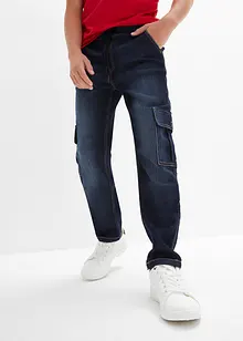 Jongens cargo jeans, loose fit, bonprix