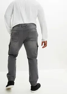 Regular fit jogging jeans met cargozakken, straight, bonprix