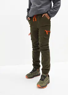 Jongens cargo broek, gevoerd, regular fit, bonprix