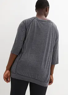 T-shirt met 3/4 mouwen, oversized, bonprix