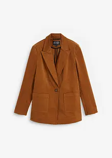 Corduroy blazer met opgestikte zakken en biologisch katoen, bonprix