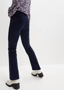 Stretch corduroy broek, bootcut, bonprix