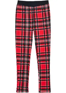 Meisjes geruite thermo legging, bonprix