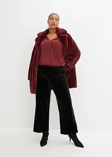 Satijnen blouse in wikkellook, bonprix