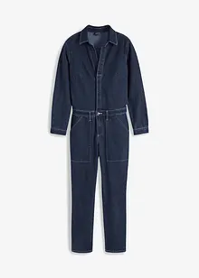 Straight jeans jumpsuit, cropped, John Baner JEANSWEAR