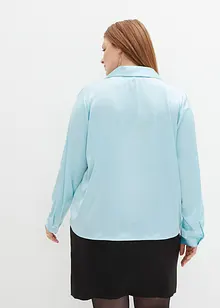 Satijnen blouse in wikkellook, bpc selection