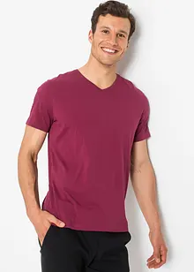 T-shirt met V-hals (set van 3), bonprix