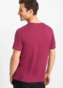 T-shirt met V-hals (set van 3), bonprix