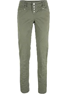 Stretch broek in crashed look, bonprix