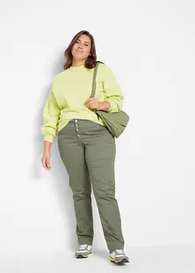 Stretch broek in crashed look, bonprix
