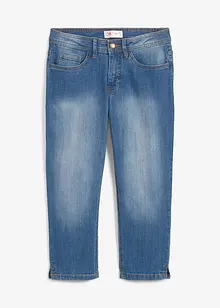 Slim fit jeans met mid waist, cropped, bonprix