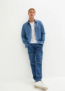 Denim overhemd van puur katoen, bonprix