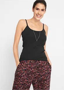 Spaghetti top van katoen (set van 3), bonprix