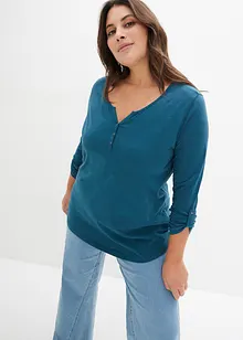 Lichte longsleeve met knoopsluiting, bonprix