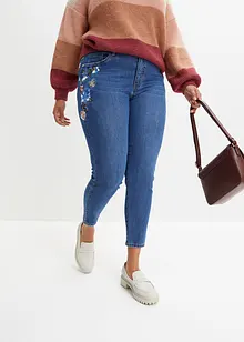 Skinny jeans met mid waist, bonprix