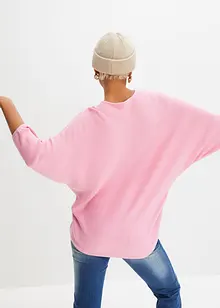 Geribde oversized trui van viscosemix, bonprix