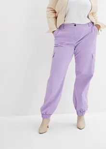 Cargo broek met stretch van katoen, bonprix