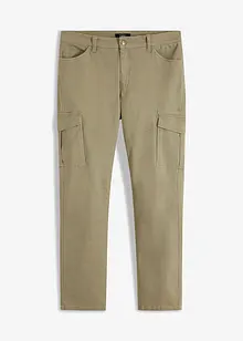 Slim fit stretch cargo broek, straight, bonprix