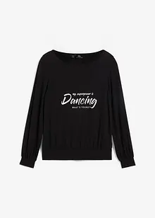 Sportshirt met TENCEL™ lyocell en brede boord, loose fit, bonprix