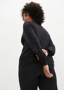 Sportshirt met TENCEL™ lyocell en brede boord, loose fit, bonprix