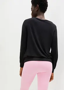 Sportshirt met TENCEL™ lyocell en brede boord, loose fit, bonprix