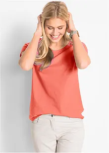Shirt met ronde hals (set van 5), korte mouw, bonprix