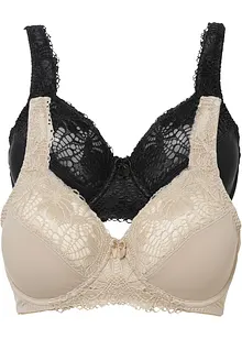 Minimizer bh met gewatteerde schouderbandjes (set van 2), bonprix