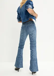 Flared jeans met printmix, bonprix