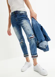 Skinny jeans met vlagdetails, bonprix