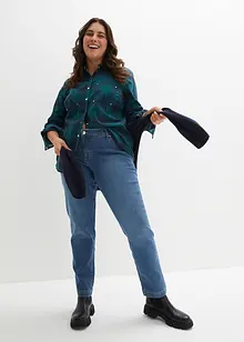 Mid waist stretch jeans, straight, bonprix