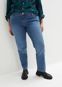 Mid waist stretch jeans, straight, bonprix