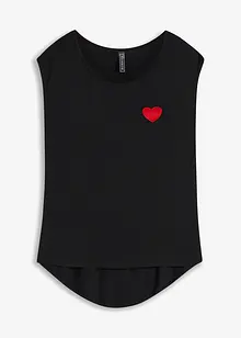 High-low shirt van soepel vallende viscosemix, bonprix