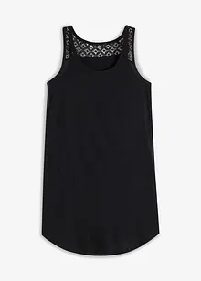 Shirtjurk van katoen met kant, bonprix