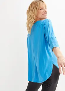 Shirt met 3/4 mouwen in een mix van viscose en elastan, bonprix