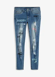 Skinny jeans met mid waist, bonprix