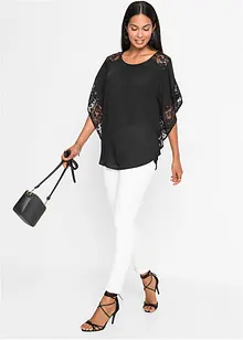 Blouse met kanten details, bonprix