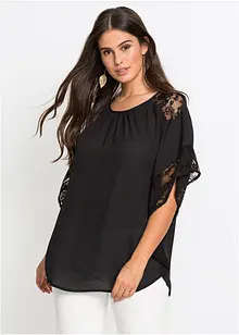 Blouse met kanten details, bonprix
