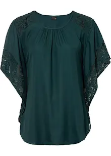 Blouse met kanten details, bonprix