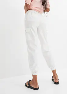 Cargo broek met linnen, bonprix