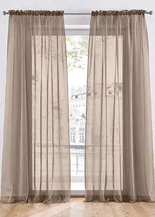 Transparante gordijnen (2 stuks) effen, bonprix