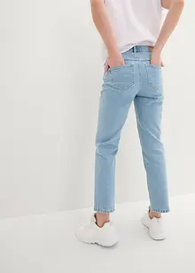 Cropped mid waist jeans, straight, bonprix