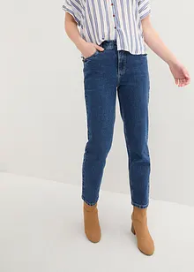 Cropped mid waist jeans, straight, bonprix