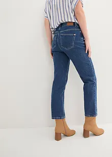 Cropped mid waist jeans, straight, bonprix